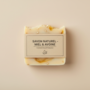 Savon Naturel – Miel & Avoine (120g)