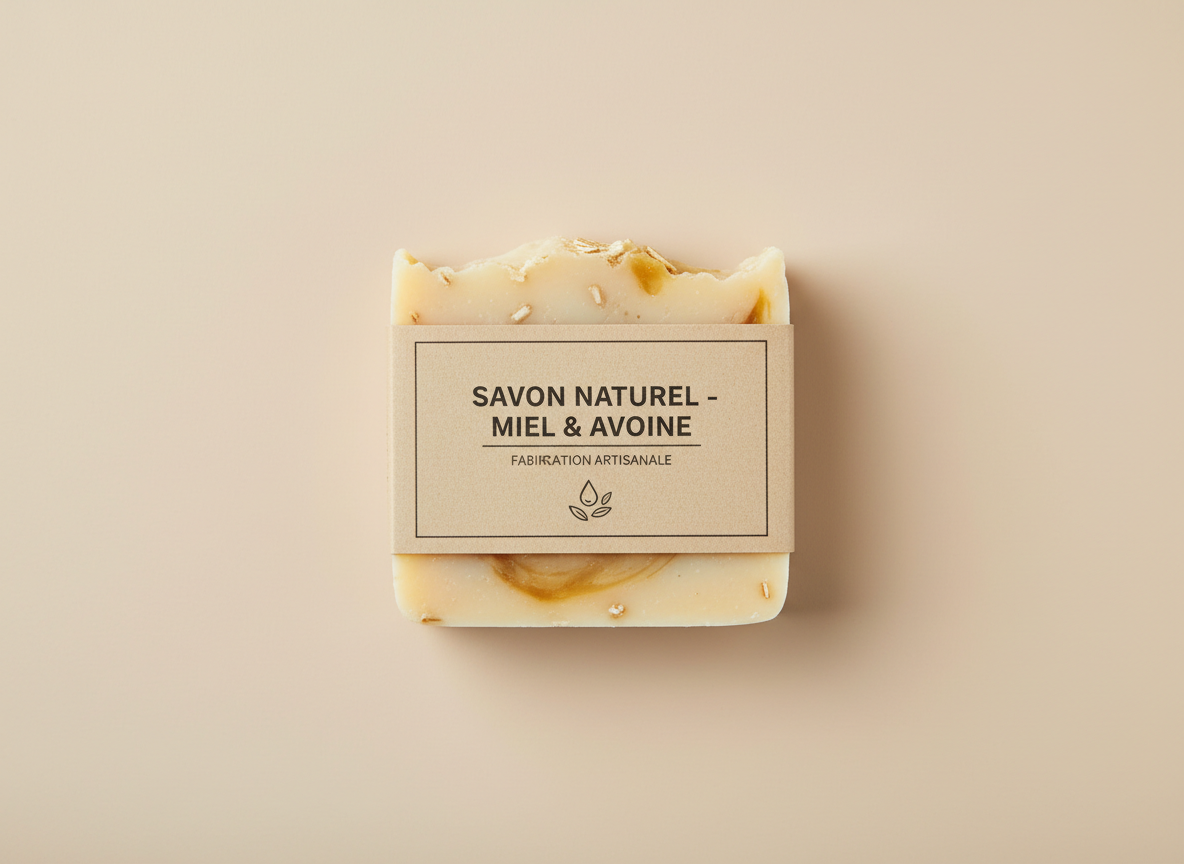 Savon Naturel – Miel & Avoine (120g)