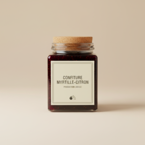 Confiture Myrtille–Citron – 250g